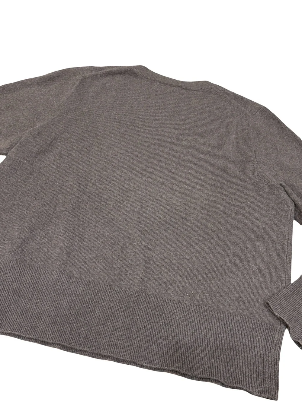 🤎 J.Crew 100% Cashmere Crewneck Sweater Women's Large Brown Luxury Knit